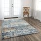 RIZZY Elite 10" x 13" Light Gray and Brown Area Rug, , large