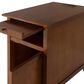 Linon Home Decor Birkdale Accent Table with USB Port in Hazelnut, , large