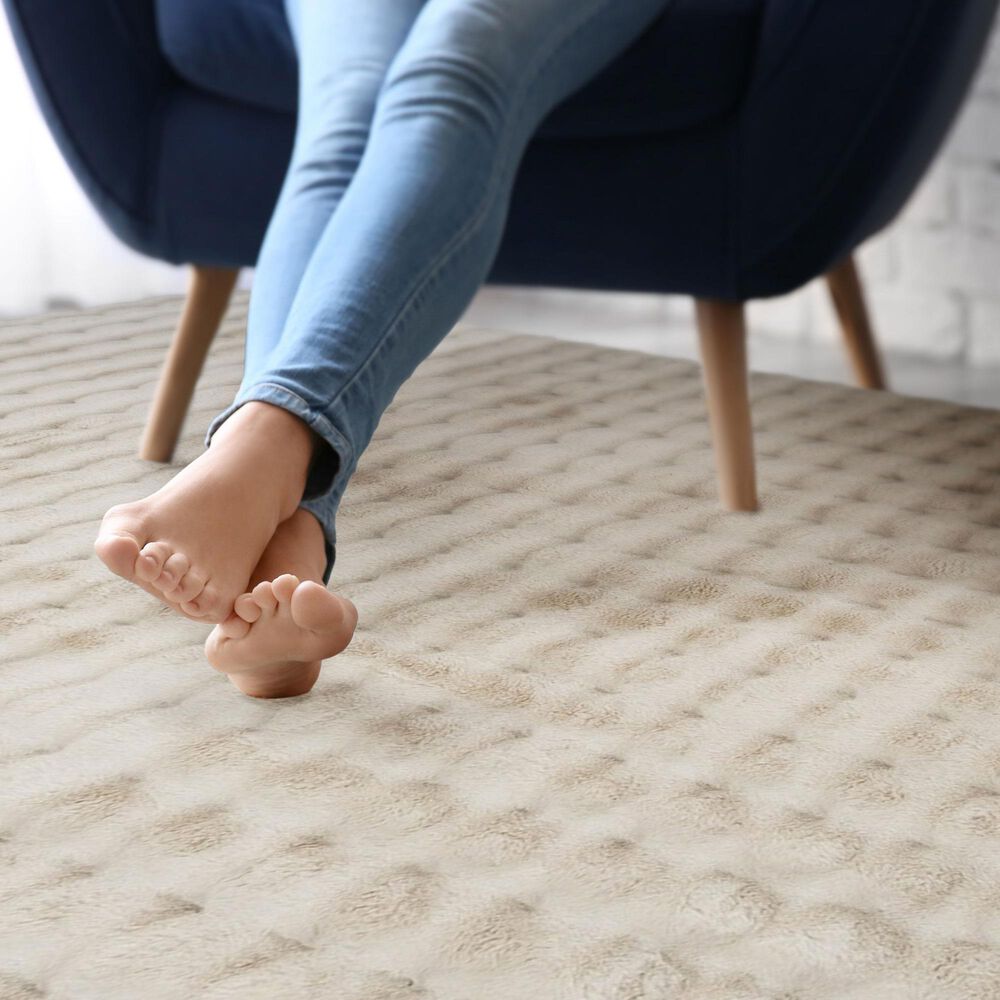Central Oriental Bebel Beige 7&#39;6&quot; x 9&#39;6&quot; Area Rug, , large