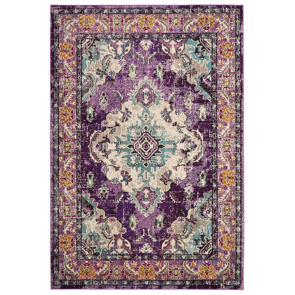 Safavieh Monaco MNC243L-4 4&#39; x 5&#39;7&quot; Violet/Light Blue Area Rug, , large