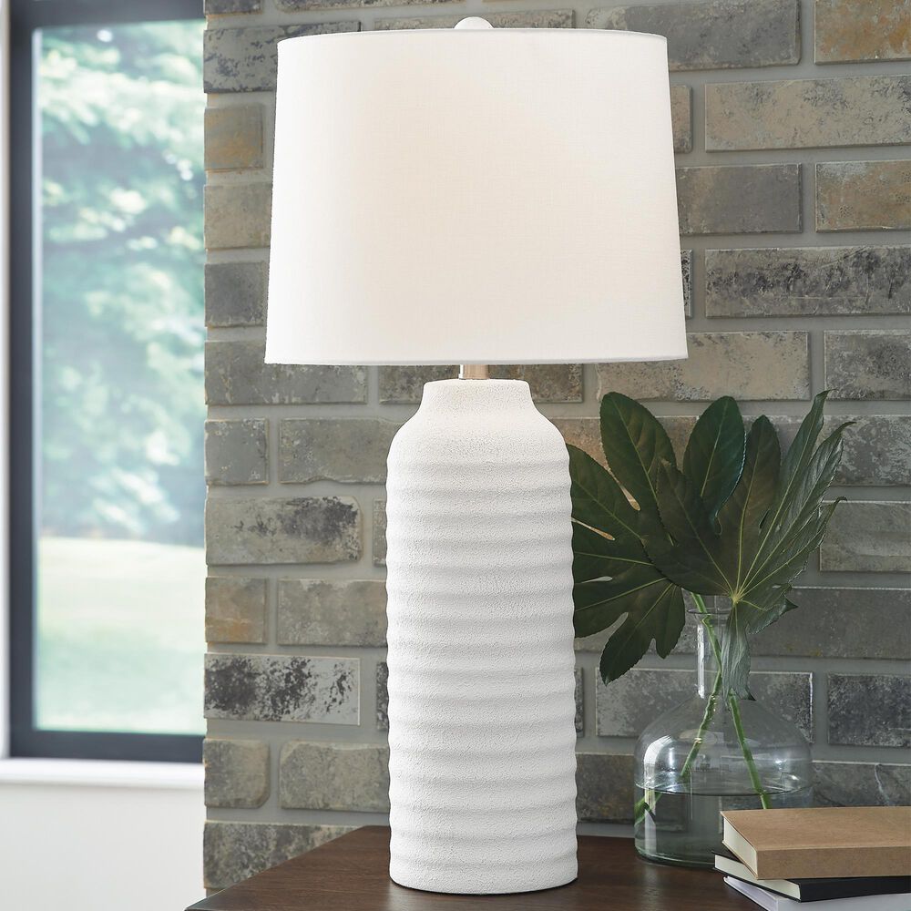 Ashley Vauville Table Lamp in Matte White, , large