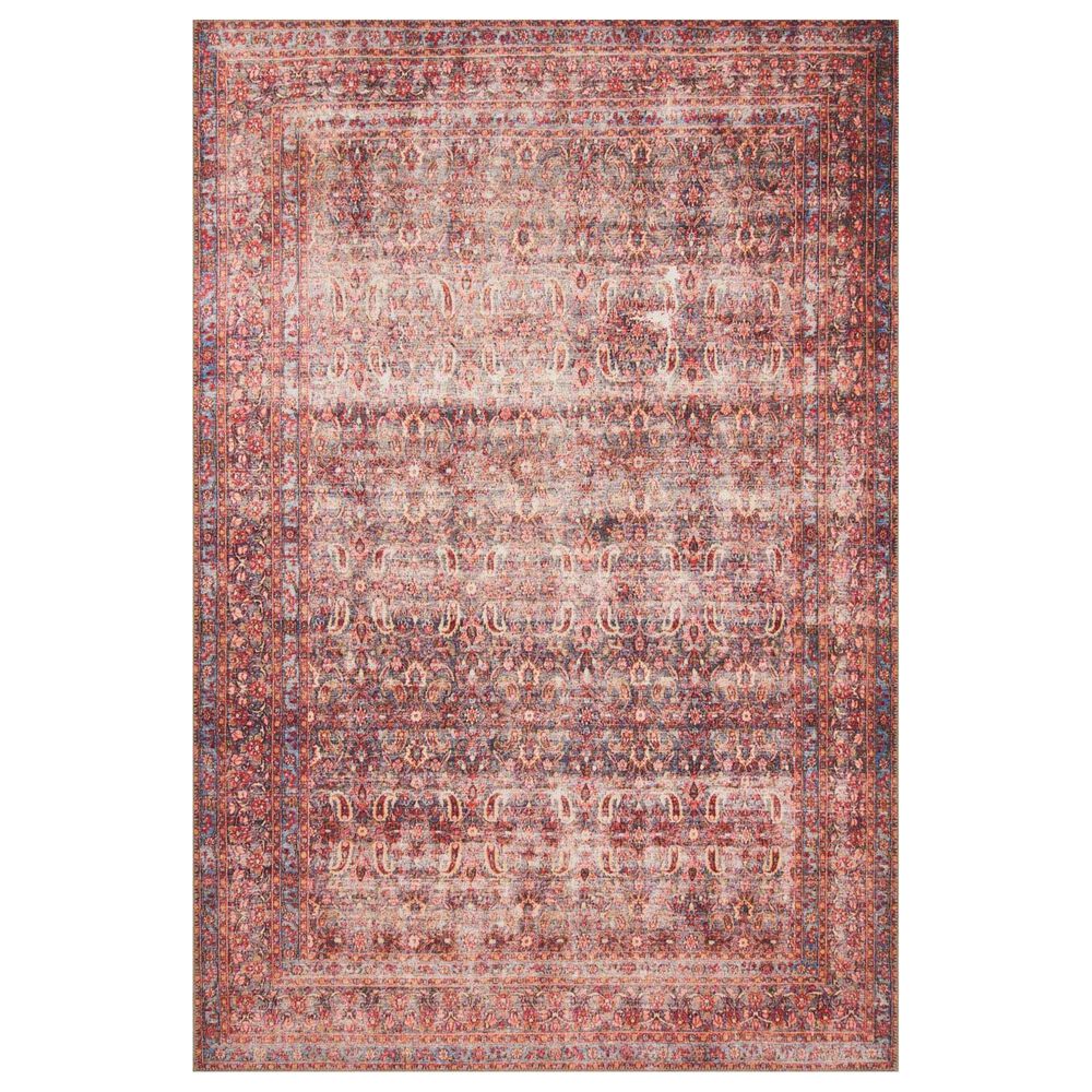 Loloi Loren LQ-05 2"3" x 3"9" Eggplant and Crimson Area Rug, , large
