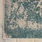 Nourison Maxell MAE13 9"3" x 12"9" Ivory and Teal Area Rug, , large