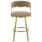 Armen Living Saturn Swivel Counter Stool in Gold, , large