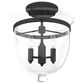 Hunter Belltown 3-Light Semi-Flush Mount in Natural Iron, , large