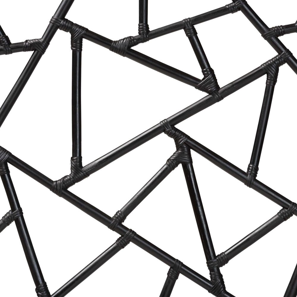 Baxton Studio Frydel Queen Headboard in Black, , large