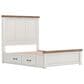 Ashley Savonport Queen Storage Panel Bed in White and Brown, , large