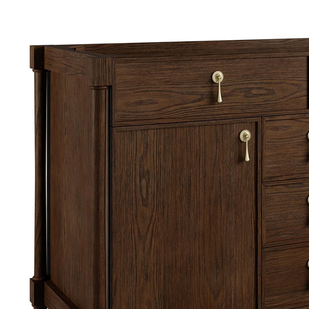 James Martin Kinnsden 48" Single Bathroom Vanity Cabinet in Sable Oak, , large