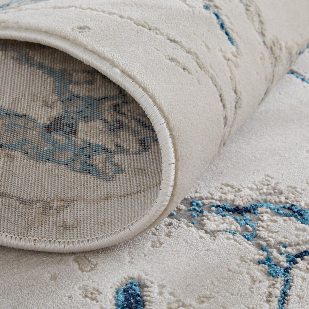 Feizy Indio 6&#39;7&quot; x 9&#39;6&quot; Ivory and Blue Area Rug, , large