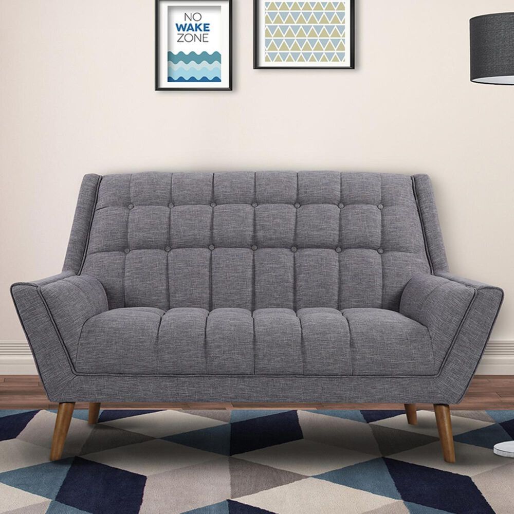 Blue River Cobra Loveseat in Dark Gray, , large