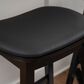 Linon Home Decor Culver Counter Stool with Black Cushion in Black (Set of 2), , large