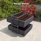 HOMLUX 12" x 14" Outdoor Sunroom Gazebo with Aluminum Frame in Gray, , large