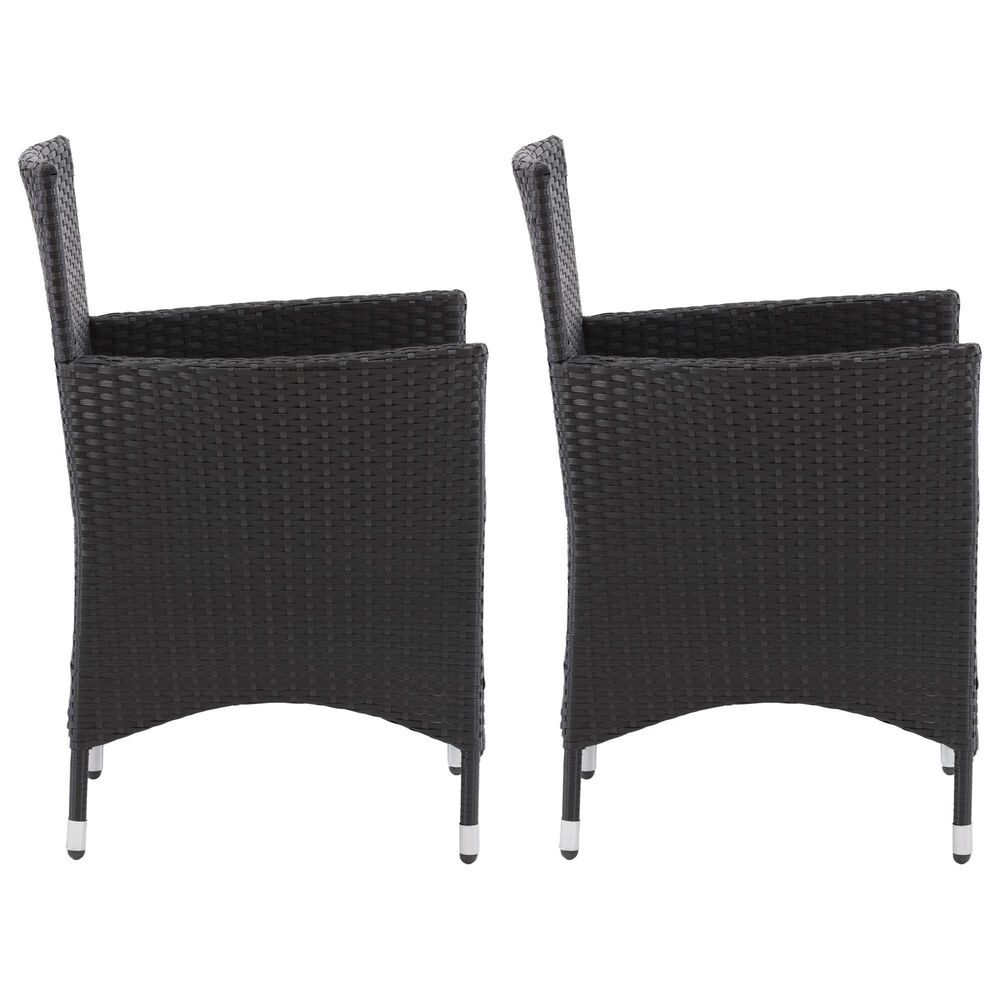 CorLiving Parksville Patio Dining Chair in Black and Ash Gray &#40;Set of 2&#41;, , large