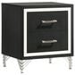 Coaster Tisdall and Lucia 4-Piece Eastern King Bedroom Set in Black and Chrome, , large