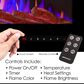 Timberlake Hastings Home 36" Electric Fireplace Wall Mount in Black, , large