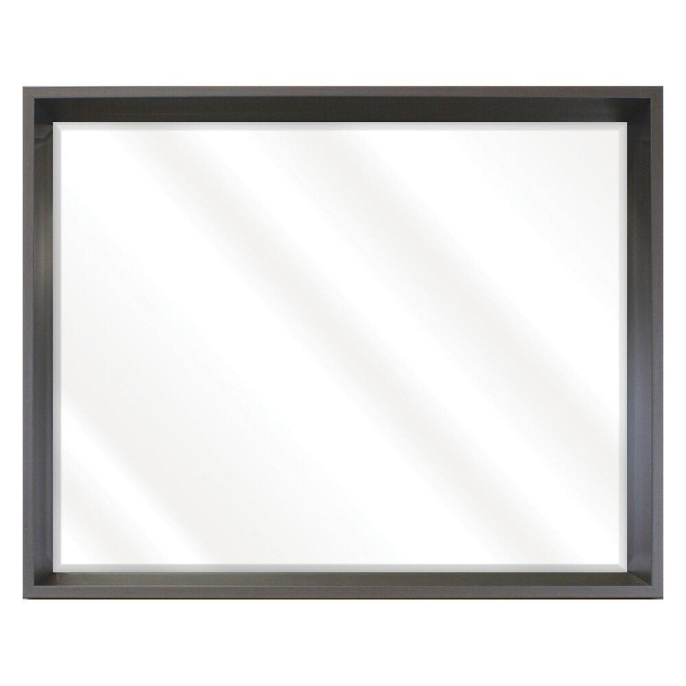 BP Industries Erika Narrow Wall Mirror in Silver, , large