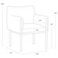 Club Collection By Sunpan Olea Arm Chair with Milliken Cognac Cushion in Bronze, , large