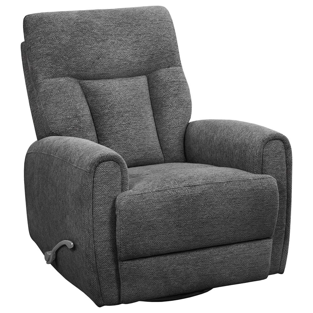 Simeon Collection Natalia Manual Swivel Glider Recliner in Nightfall, , large