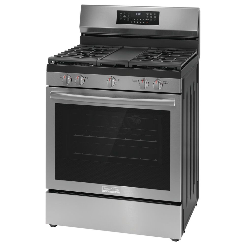 Frigidaire Gallery 30&quot; Rear Control Gas Range with Total Convection in Stainless Steel, , large