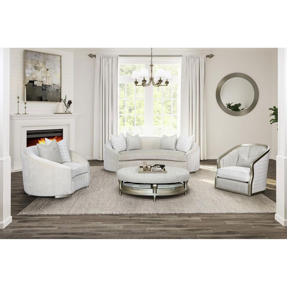 Aria Designs Arabella Swivel Chair in Flurry, , large