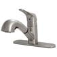 MS International Pull-Out Sprayer Kitchen Faucet in Brushed Nickel, , large