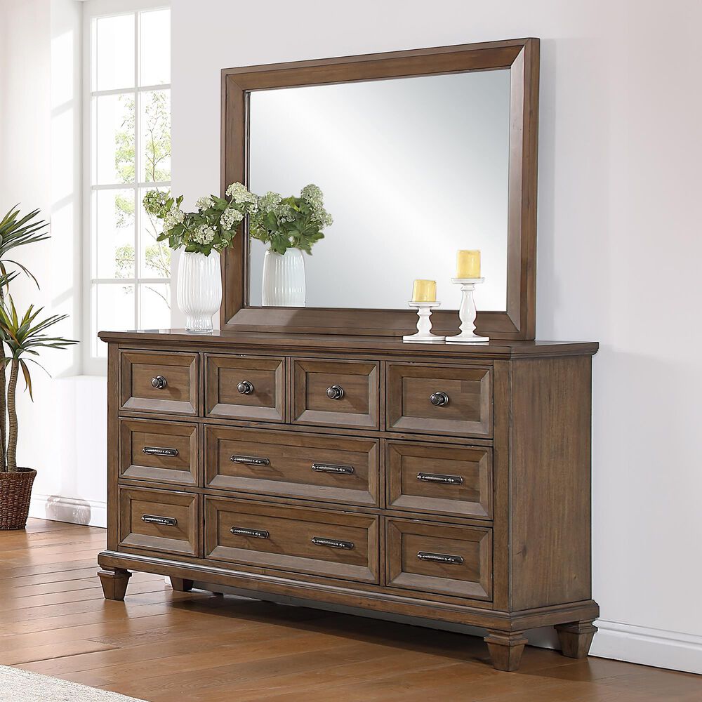 New Heritage Design Mariana Mirror in Vintage Mocha, , large