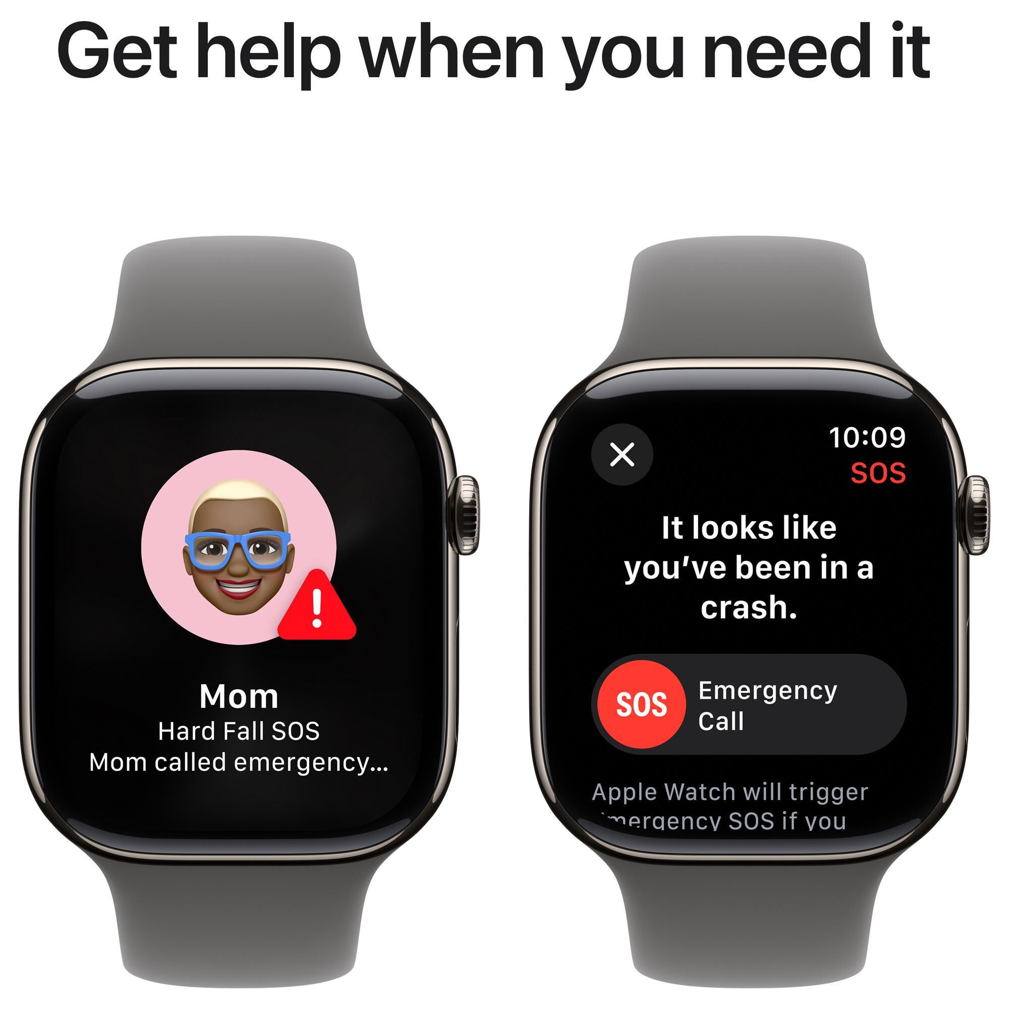 Apple Watch Series 10 GPS Cellular 46mm Natural Titanium Case with Stone Gray Sport Band M L