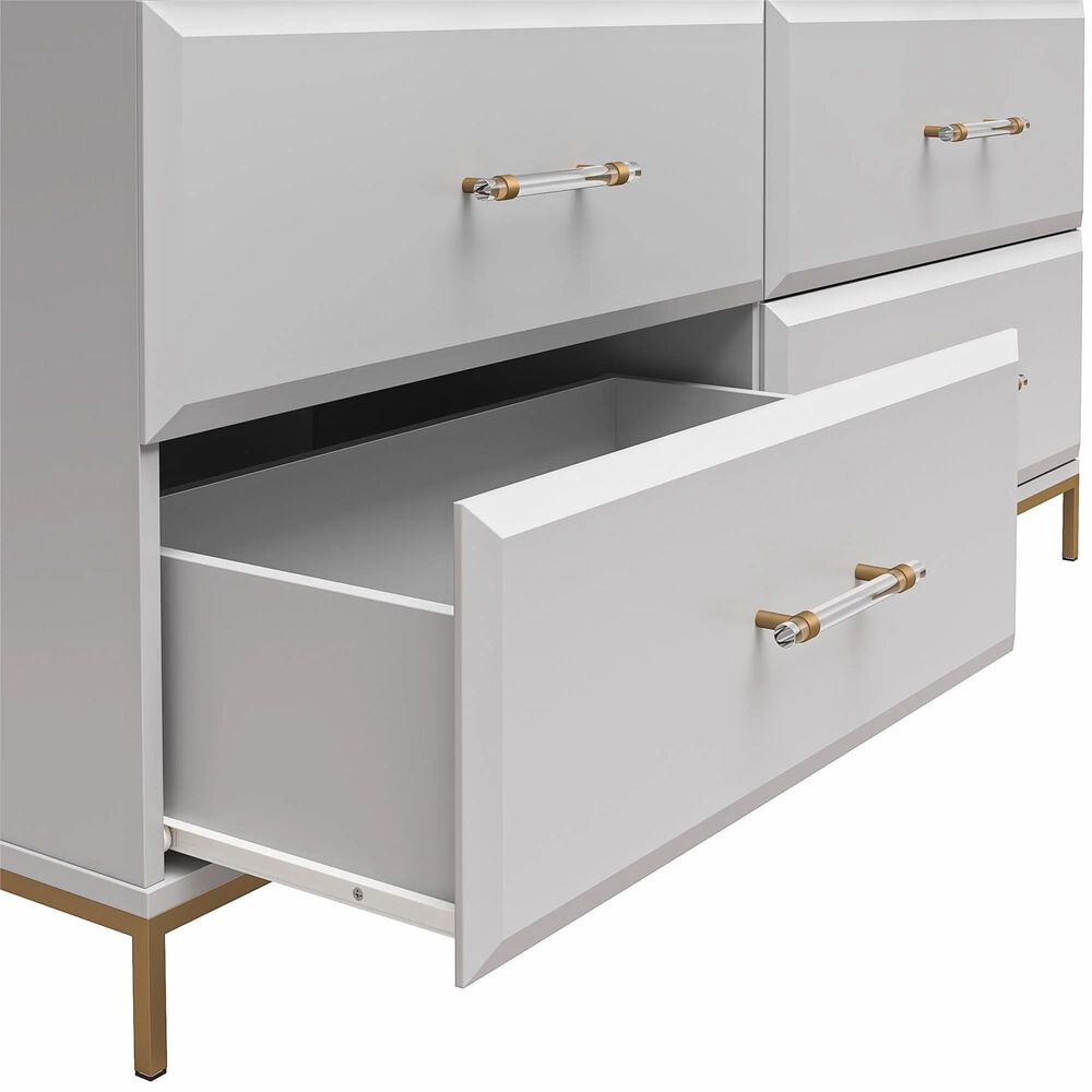 DHP Effie 6Drawer Dresser in Gray NFM