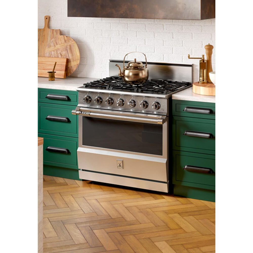 Hestan 36" 5-Burner Dual Fuel Range in Stainless Steel, , large