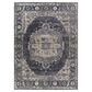 Surya Festival 9" x 13" Black, Charcoal, Medium Gray, Taupe and Cream Area Rug, , large