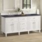 James Martin Vanities Lorelai 72" Double Vanity in Bright White with 3 cm Charcoal Soapstone Quartz Top, , large