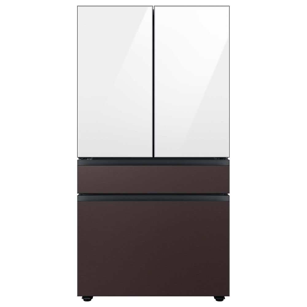 Samsung Bespoke 4-Door French Door Refrigerator Top Panel in White Glass, , large