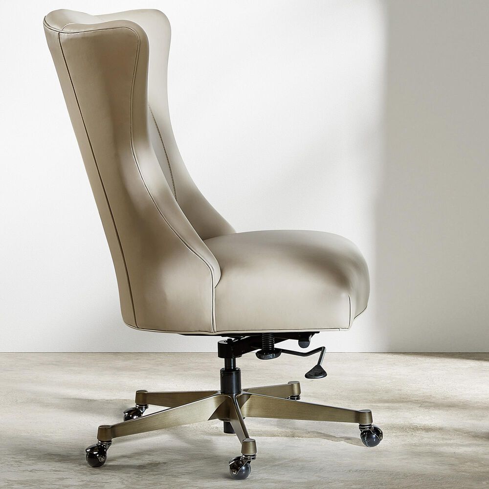 Hooker Furniture Lynn Executive Swivel Tilt Chair in Glazed Gold and Black, , large