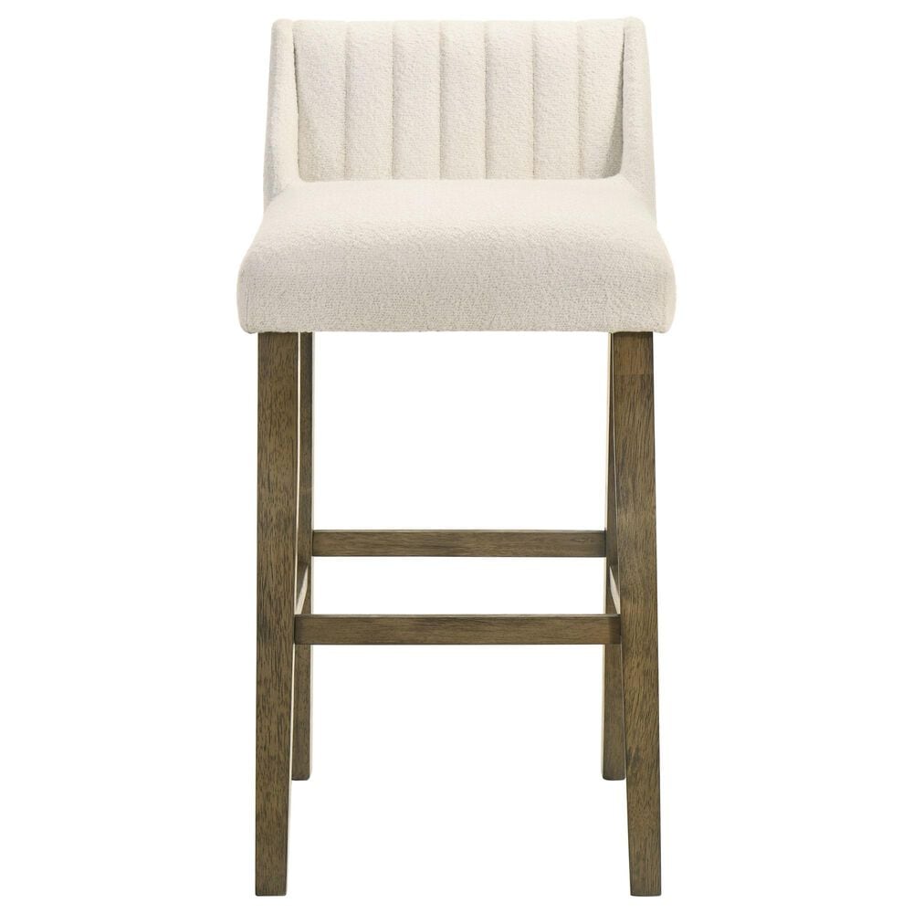 Armen Living Fauna Bar Height Stool in Putty Brown, , large