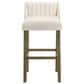 Armen Living Fauna Bar Height Stool in Putty Brown, , large