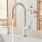 Blanco Urbena Pull-Down Kitchen Faucet 1.5 GPM in Chrome and White, , large