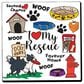 1 Brilliant Gift Wander Pets 4" Dog Rescue Coaster in White, , large