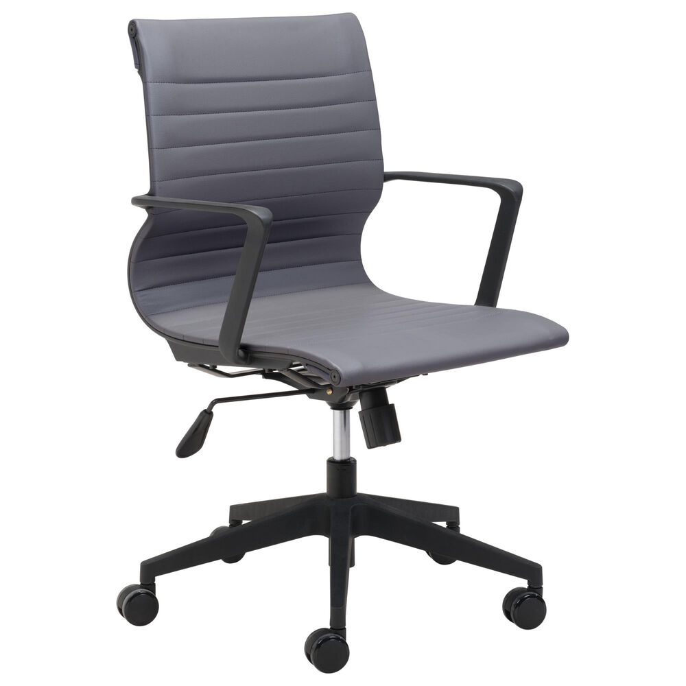 Zuo Modern Stacy Office Chair in Black, , large