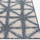 Central Oriental Melbourne Shibori Squares Vanilla and Lagoon 6"6" x 9"6" Area Rug, , large