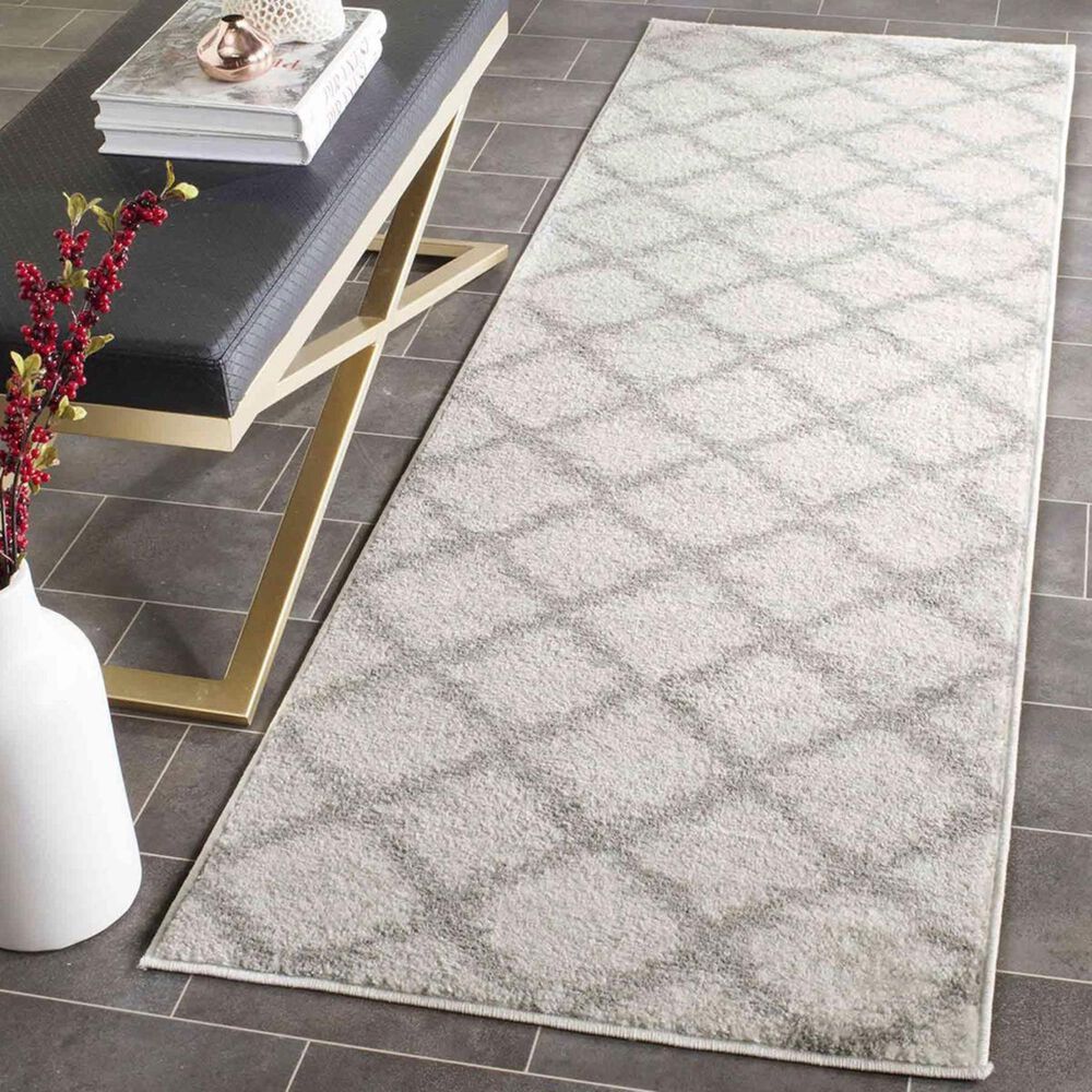 Safavieh Adirondack ADR122B 2&#39;6&quot; x 10&#39; Ivory and Silver Runner, , large