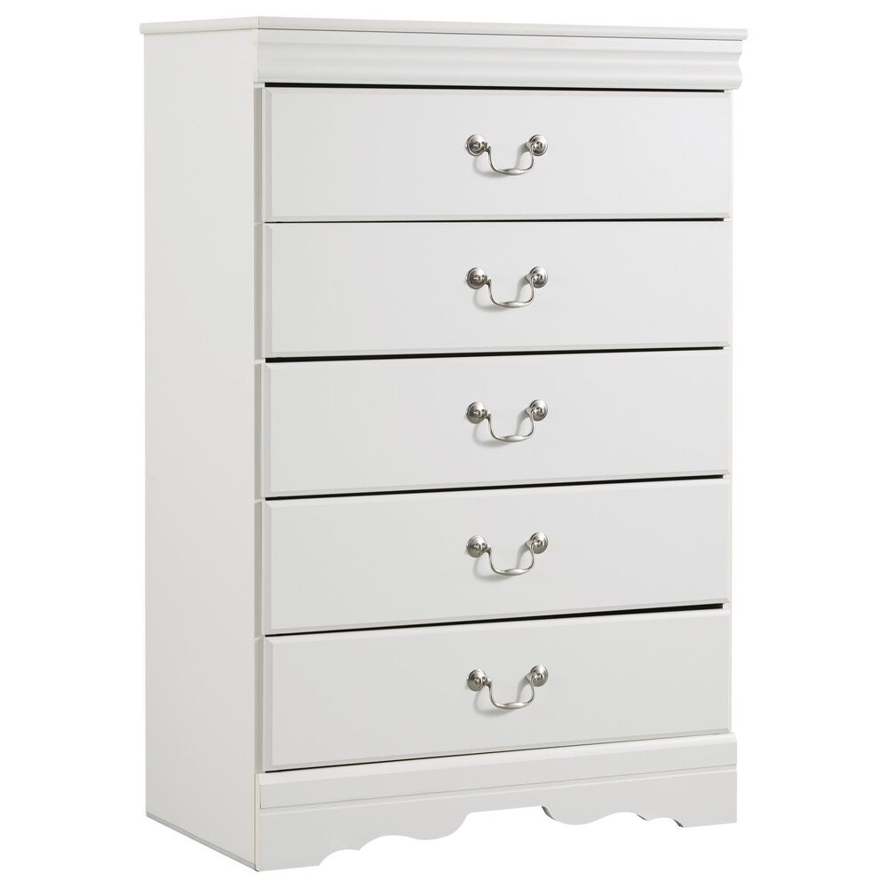 Ashley Anarasia 4-Piece Queen Bedroom Set in White, , large
