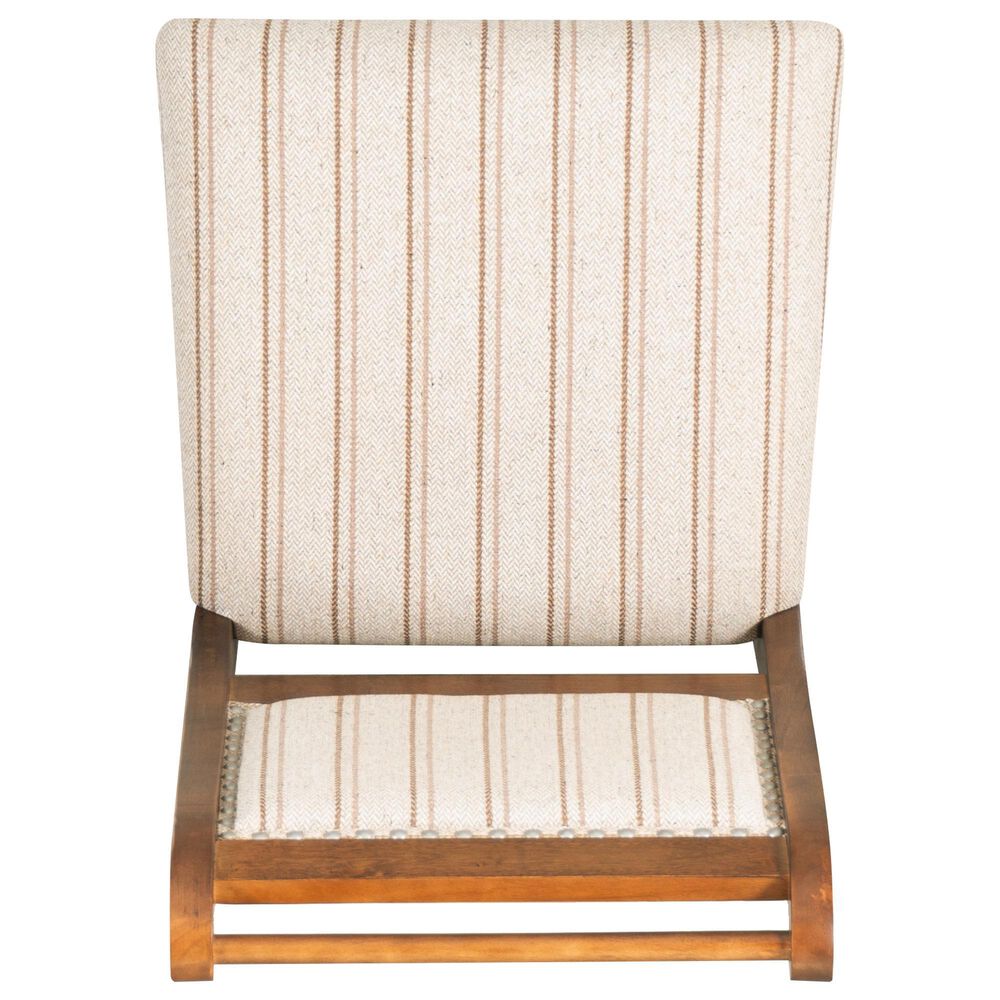 Linon Home Decor Emmy 26" Counter Stool with Tan Cushion in Cherry, , large