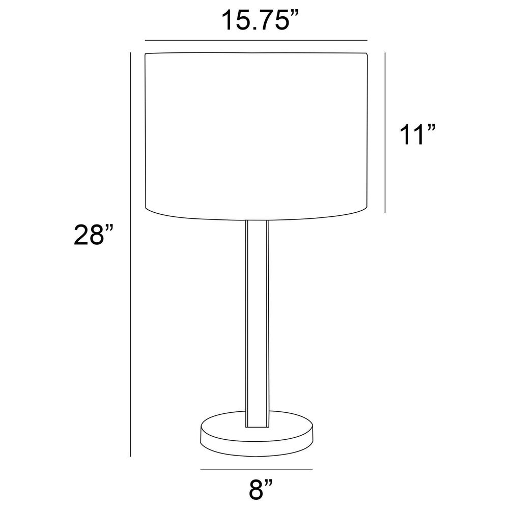 Lite Source Lucci Table Lamp in Black, , large