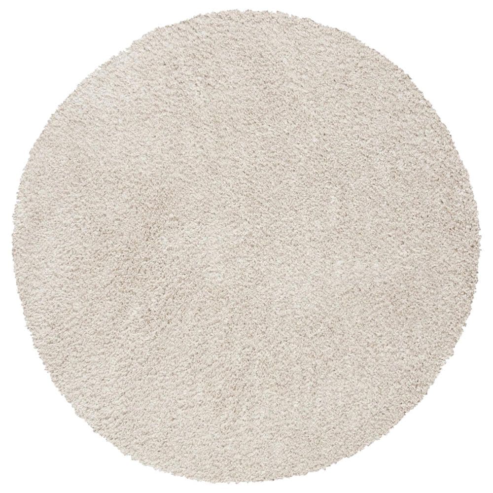 Safavieh August Shag AUG900D 5"3" Round Beige Area Rug, , large
