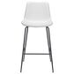 Zuo Modern Byron Barstool in White and Black, , large