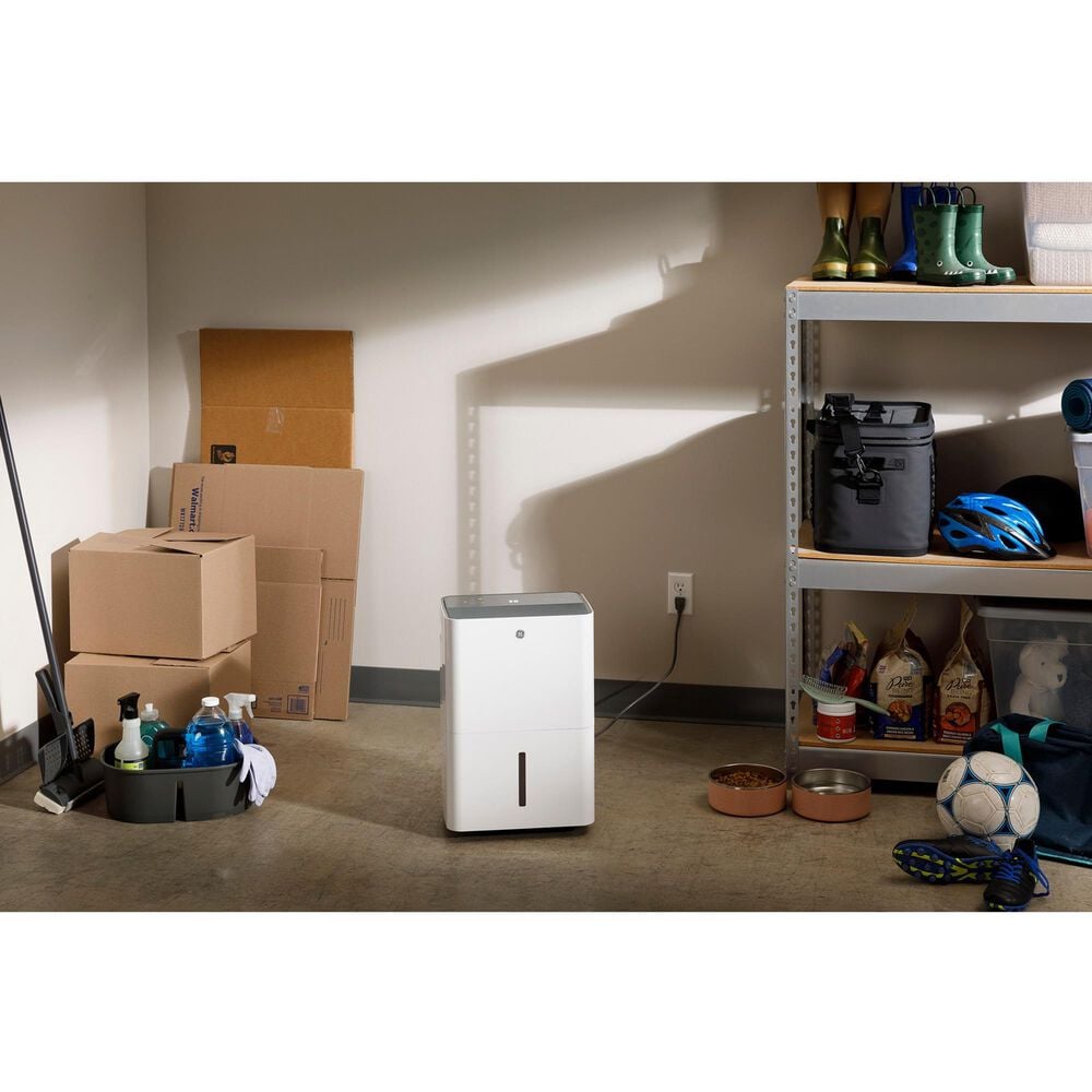 GE Appliances 35 Pint Portable Dehumidifier in White, , large