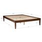 Linon Home Decor Polly Queen Platform Bed in Rich Walnut, , large