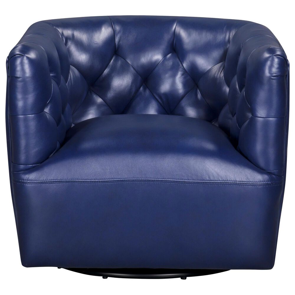Italiano Furniture Cambria Mira Swivel Chair in Blue, , large