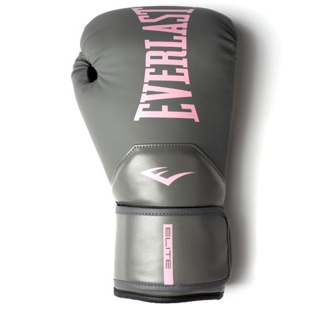 Everlast Elite 2 12 Oz Boxing Gloves in Grey and Pink, , large