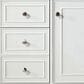James Martin Vanities Bristol 48" Single Bathroom Vanity in Bright White with 3 cm Victorian Silver Quartz Top and Rectangular Sink, , large